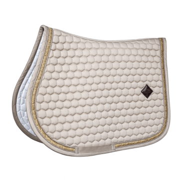 Tapis de Selle Glitter Band Jumping Kentucky Beige