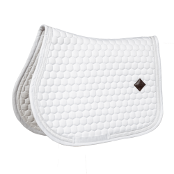 Tapis de Selle Glitter Band Jumping Kentucky Blanc / blanc