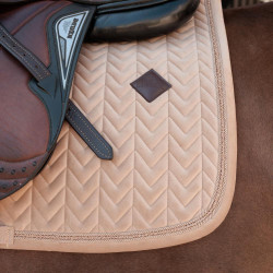 Tapis de selle Kentucky velvet mini Pearls Dressage Beige