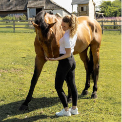 Pantalon d'équitation Kentucky Miami full grip femme Noir