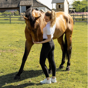 Pantalon d'équitation Kentucky Miami full grip femme Noir