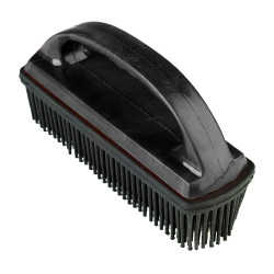 Brosse Horze pour éliminer poussière et saleté Noir