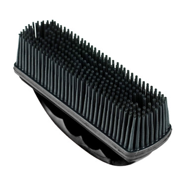 Brosse Horze pour éliminer poussière et saleté Noir
