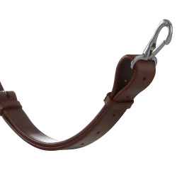 Martingaal met lederen halsband, verstelbare gespen Donkerbruin