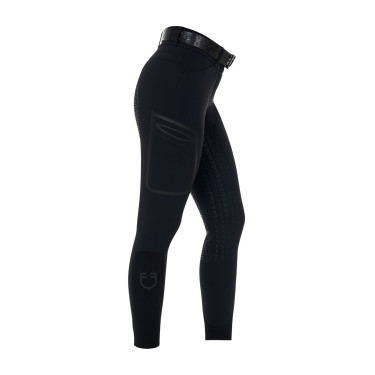 Damesbroek slim fit hoge taille Equestro Ridertechnology full grip