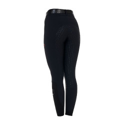 Pantalon slim fit femme taille haute Equestro Ridertechnology full grip