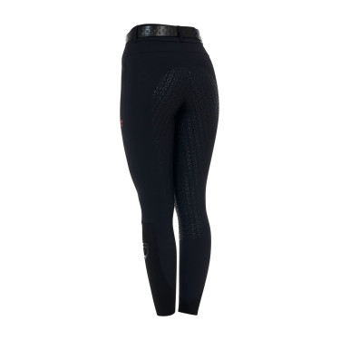 Pantalon slim fit femme taille haute Equestro Ridertechnology full grip