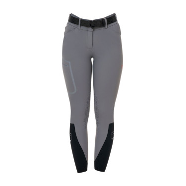 Slim fit damesbroek met hoge taille Equestro Ridertechnology met gelaste naden