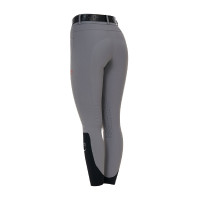 Slim fit damesbroek met hoge taille Equestro Ridertechnology met gelaste naden Spotvogel Grijs