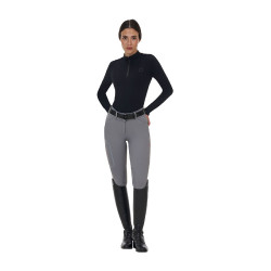 Slim fit damesbroek met hoge taille Equestro Ridertechnology met gelaste naden