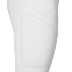 Pantalon slim fit femme taille haute Equestro Ridertechnology coutures thermosoudées Blanc Pantalon slim fit femme taille haute Equestro Ridertechnology coutures thermosoudées Blanc