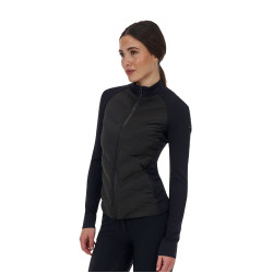 Veste technique femme Equestro Ridertechnology Hybrid Noir