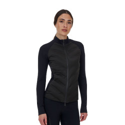 Veste technique femme Equestro Ridertechnology Hybrid Noir