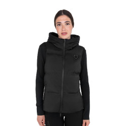 Dames technische bodywarmer met capuchon Ridertechnology Zwart