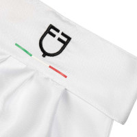 Plastron de concours avec logo brodé Equestro X Fise Blanc Plastron de concours avec logo brodé Equestro X Fise Blanc