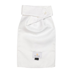 Plastron de concours avec logo brodé Equestro X Fise Blanc