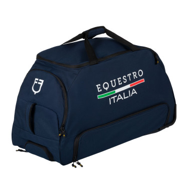 Trolleytas met Equestro X Fise-logo Marineblazer Marineblauw