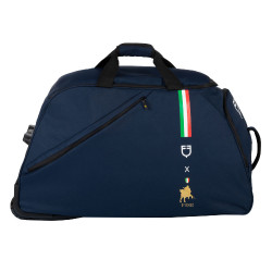 Trolleytas met Equestro X Fise-logo Marineblazer Marineblauw