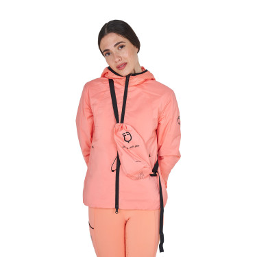 Veste Softshell Equestro femme ligne pliable Fleur du désert Rose