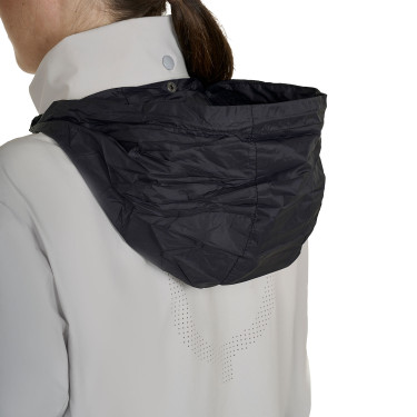 Veste Softshell Equestro femme logo au dos Brume du port Gris
