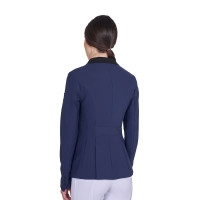 Veste de concours Equestro femme zippée et boutonnée Marine blazer Bleu marine