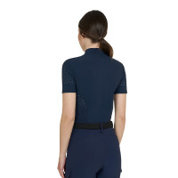 T-shirt Equestro femme d’entraînement en tissu technique micro-perforé Marine blazer Bleu marine T-shirt Equestro femme d’entraînement en tissu technique micro-perforé Marine blazer Bleu marine