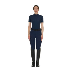 T-shirt Equestro femme d’entraînement en tissu technique micro-perforé Marine blazer Bleu marine T-shirt Equestro femme d’entraînement en tissu technique micro-perforé Marine blazer Bleu marine