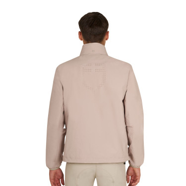 Veste Softshell Equestro homme logo au dos Oxford tan Rose