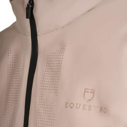 Veste Softshell Equestro homme logo au dos Oxford tan Rose