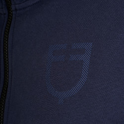 Herenhoodie met verstelbare capuchon en rits Marineblazer Marineblauw