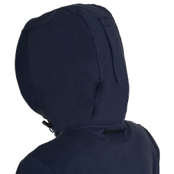 Sweat à capuche Equestro zippé femme adjusté Marine blazer Bleu marine
