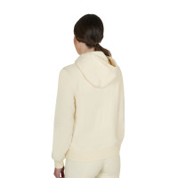 Sweat à capuche Equestro zippé femme adjusté Marine blazer Bleu marine