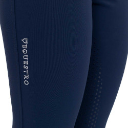 Damesbroek met full grip, hoge taille, logo in strass