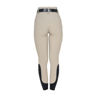 Pantalon Equestro taille haute monogramme femme Oxford tan Rose