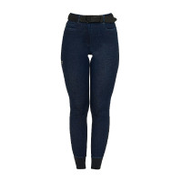 Damesbroek in denimstof Blauw denim