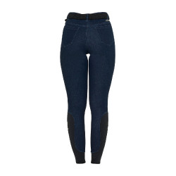 Damesbroek in denimstof Blauw denim