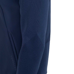 Sweat technique Equestro homme avec capuche et empiècements en micro mesh Marine blazer Bleu marine