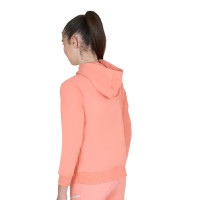 Sweat à capuche Equestro zippé unisexe pour enfants Marine blazer Bleu marine