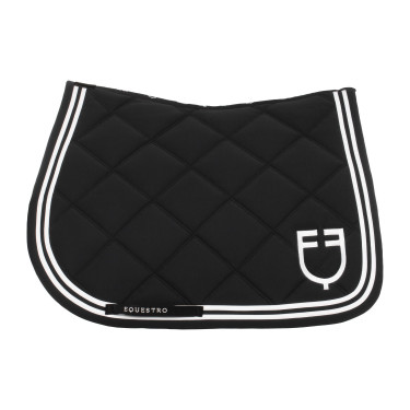 Tapis de saut Equestro Double Stripes en tissu technique