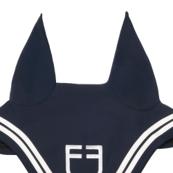 Bonnet Equestro Double Stripes en tissu technique Marine blazer / blanc Bleu marine