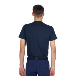 Basic T-shirt voor heren met glanzend logo Marine / marine Blauw
