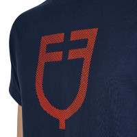 T-shirt Equestro basique homme avec logo brillant Marine / marine Bleu T-shirt Equestro basique homme avec logo brillant Marine / marine Bleu