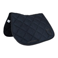 Springzadelpad in technische stof met denimlook Blauw denim