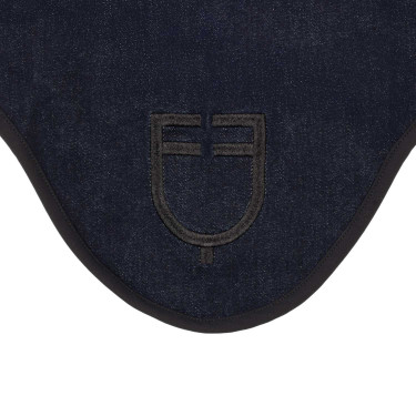 Bonnet en tissu Equestro technique effet denim avec logo Blue denim Bonnet en tissu Equestro technique effet denim avec logo Blue denim