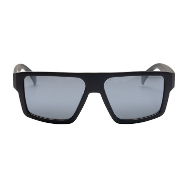 Lunettes de soleil de sport Aquestro polarisées modèle Sunniva Noir mat / silver revo