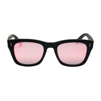 Lunettes de soleil de sport Equestro polarisées modèle Solana Noir mat / rose revo