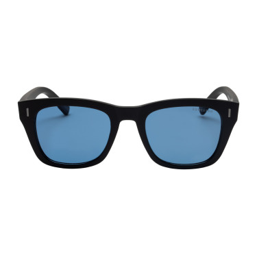 Lunettes de soleil de sport Equestro polarisées modèle Solana Noir mat / bleu Lunettes de soleil de sport Equestro polarisées modèle Solana Noir mat / bleu