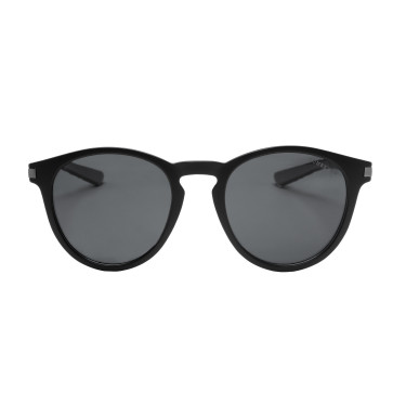 Lunettes de soleil sport Equestro polarisées modèle Heulwen Noir mat / silver revo Argent Lunettes de soleil sport Equestro polarisées modèle Heulwen Noir mat / silver revo Argent