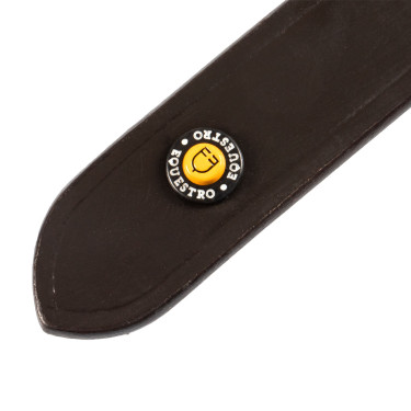 Étrivières Equestro en cuir Marron foncé