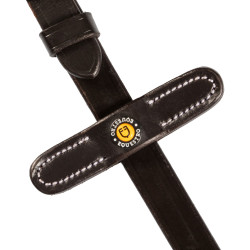 Rênes en cuir Equestro avec grip en caoutchouc